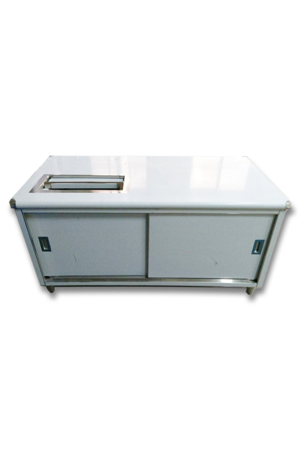 155cm STAINLESS COUNTER W-ICE (TWN)