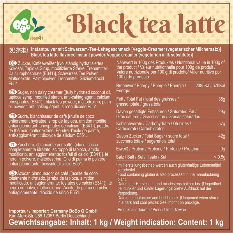 Black Milk Tea Powder