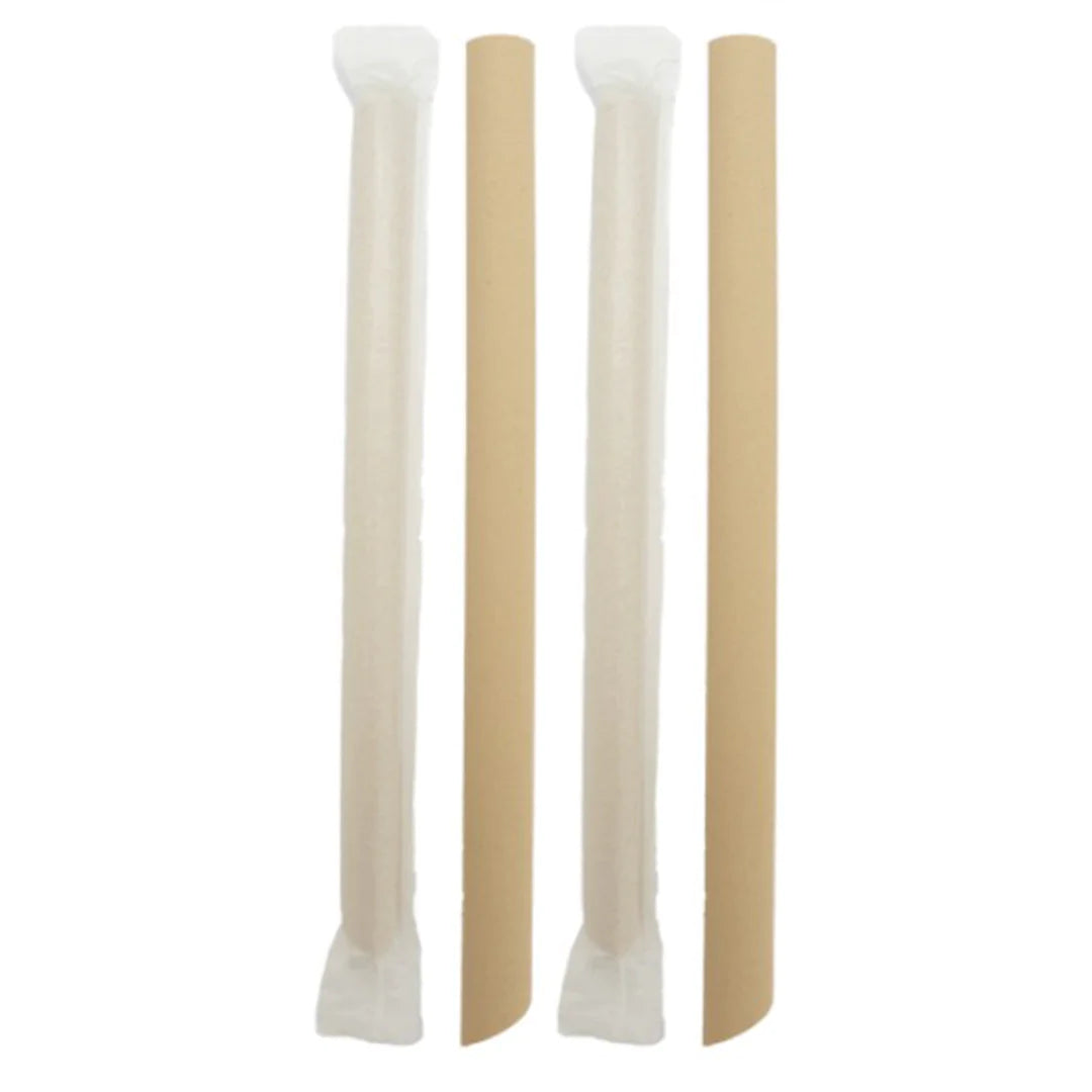 Tea Fiber Straws Single Pack-12mm*23cm